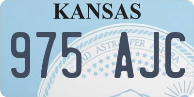 KS license plate 975AJC