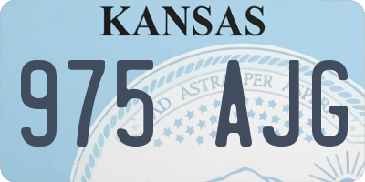 KS license plate 975AJG