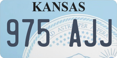 KS license plate 975AJJ