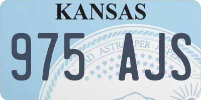 KS license plate 975AJS