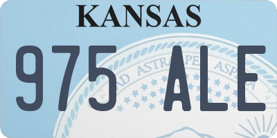 KS license plate 975ALE