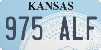 KS license plate 975ALF
