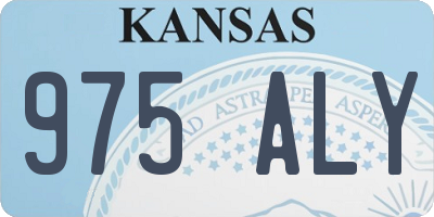 KS license plate 975ALY