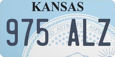 KS license plate 975ALZ