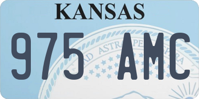KS license plate 975AMC