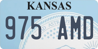 KS license plate 975AMD
