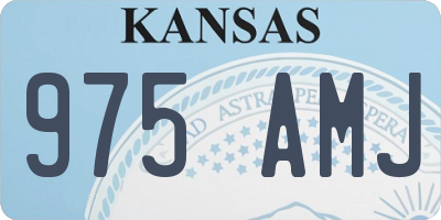 KS license plate 975AMJ