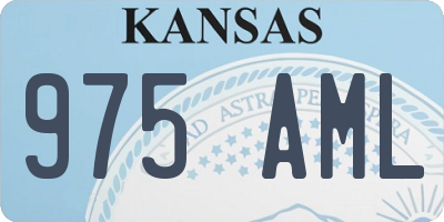 KS license plate 975AML