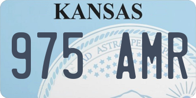 KS license plate 975AMR