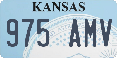 KS license plate 975AMV