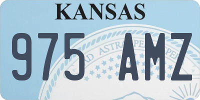 KS license plate 975AMZ