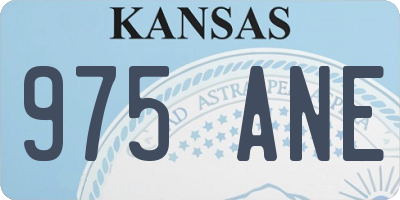 KS license plate 975ANE