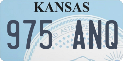 KS license plate 975ANQ