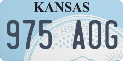 KS license plate 975AOG