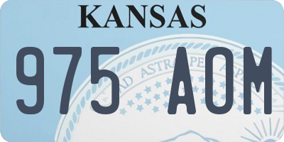 KS license plate 975AOM