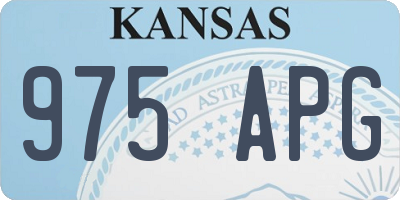 KS license plate 975APG