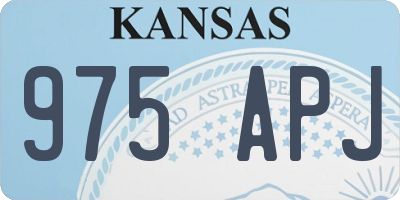 KS license plate 975APJ