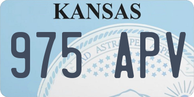 KS license plate 975APV