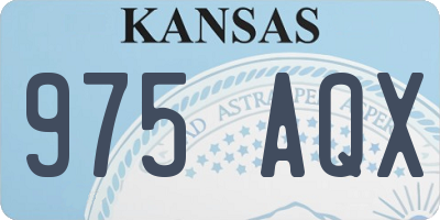 KS license plate 975AQX