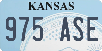 KS license plate 975ASE