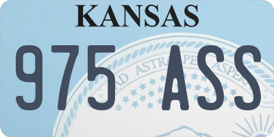 KS license plate 975ASS