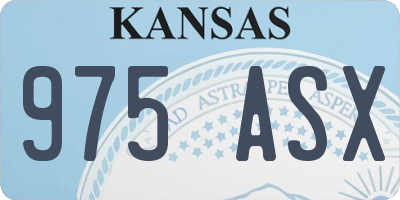 KS license plate 975ASX