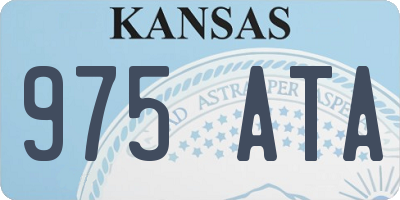 KS license plate 975ATA