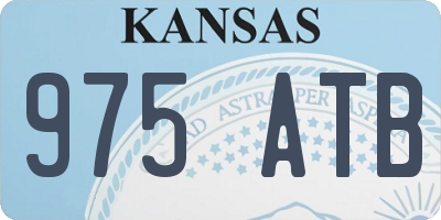 KS license plate 975ATB