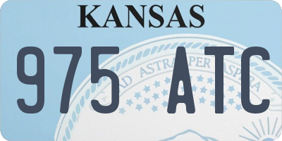 KS license plate 975ATC