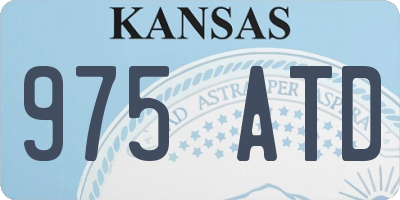 KS license plate 975ATD