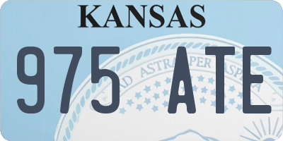 KS license plate 975ATE