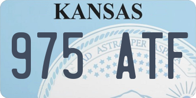 KS license plate 975ATF