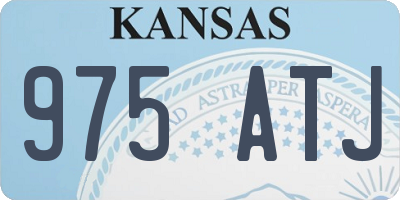 KS license plate 975ATJ