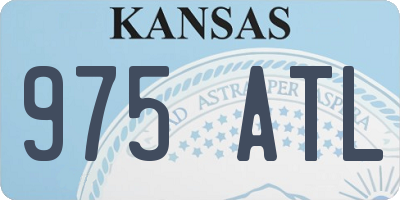 KS license plate 975ATL