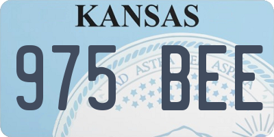 KS license plate 975BEE