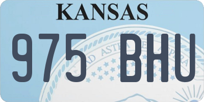 KS license plate 975BHU