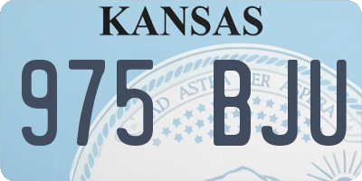 KS license plate 975BJU