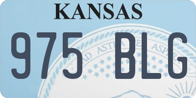 KS license plate 975BLG