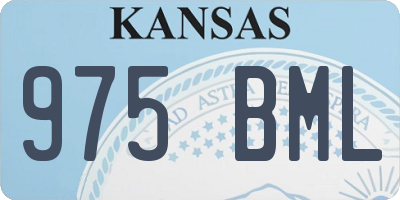 KS license plate 975BML