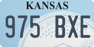 KS license plate 975BXE