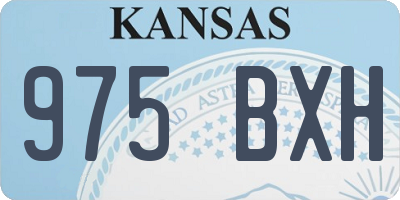 KS license plate 975BXH