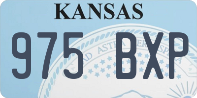 KS license plate 975BXP