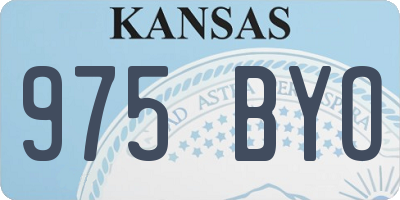 KS license plate 975BYO