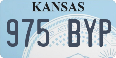 KS license plate 975BYP