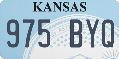 KS license plate 975BYQ