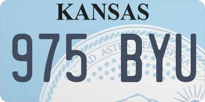 KS license plate 975BYU
