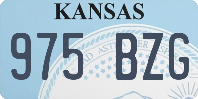 KS license plate 975BZG