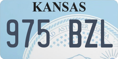 KS license plate 975BZL