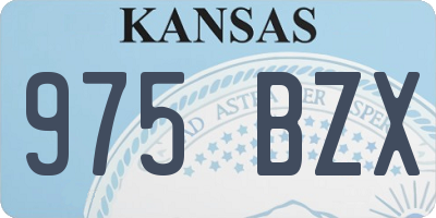 KS license plate 975BZX