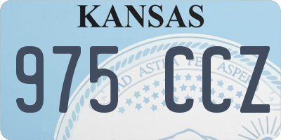 KS license plate 975CCZ